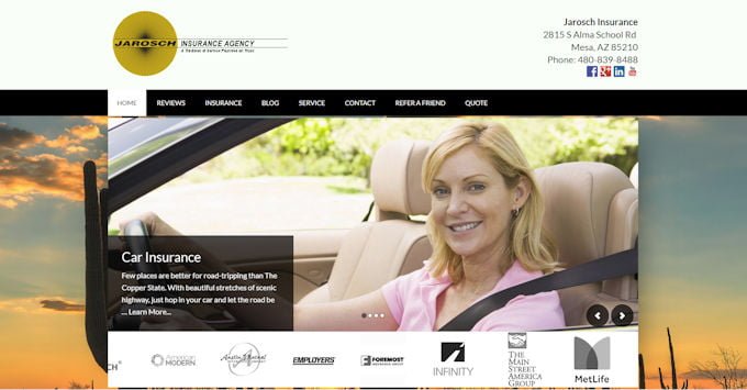 Jarosch Insurance Website